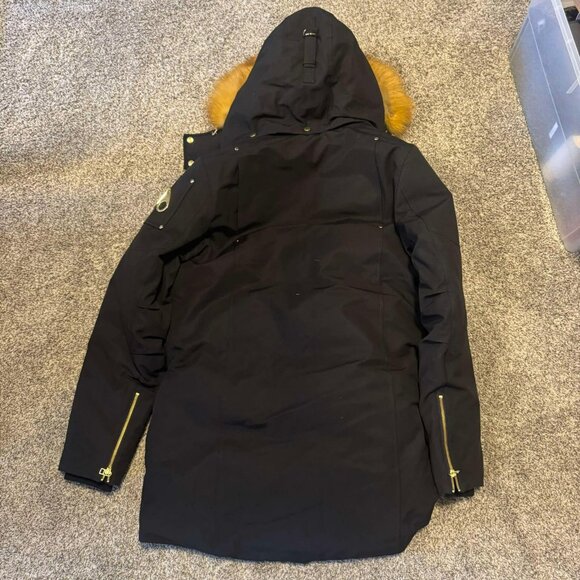 Moose Knuckle Gold Series Bomber Jacket Large Black $1500 - Picture 4 of 4